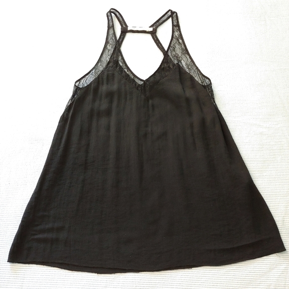Maje Lace-Trim Camisole, Black Size 1 - Picture 1 of 11